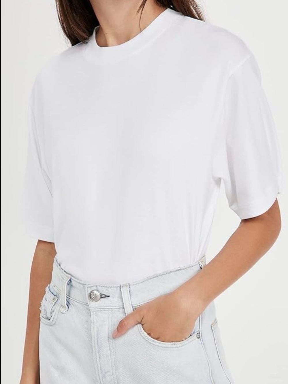 Vince White Short Sleeve Crewneck Tee